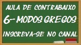 MODOS GREGOS  AULA 6 [upl. by Lenod906]