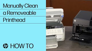 Manually Clean a Removeable Printhead  HP Printers  HP Support [upl. by Radek]