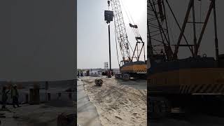 FOUNDATION  SHEET PILE INSTALLATION  SHORING SYSTEM INSTALLATION [upl. by Mireielle]