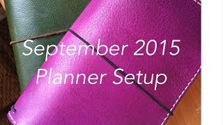 September 2015 Planner Setup [upl. by Eivla]