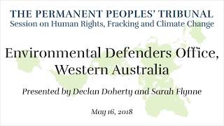 Environmental Defenders Office Permanent Peoples Tribunal [upl. by Irap]