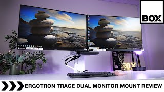 Ergotron TRACE Dual Monitor Mount Review [upl. by Ilak]