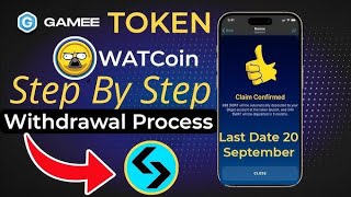 Gamee Telegram Bot Withdrawal  Wat coin withdrawal Bitget full process  Gamee Airdrop Update [upl. by Wynne]