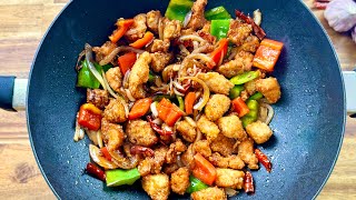 Crispy Sichuan Chili Chicken  Quick amp Easy Dinner Idea [upl. by Arua]