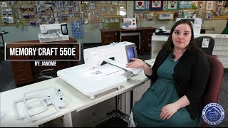 Janome Memory Craft 550E embroidery machine [upl. by Giuseppe]