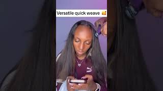 Versatile Quick Weave Leave out  Highlighted Hairstyle [upl. by Issi976]