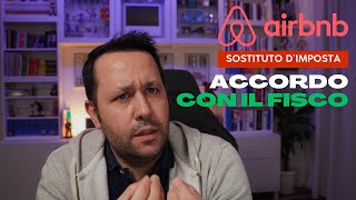 AIRBNB SOSTITUTO DIMPOSTA Ritenuta fiscale e Accordo AdE  🚨Cosa cambia per gli Host 🚨 [upl. by Magner919]