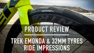 Ride impressions 32mm tyres 2021 Trek Emonda part of a bike test series [upl. by Garrek489]