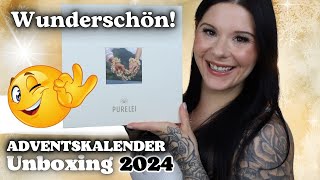 Wunderschön 🤩 Purelei ADVENTSKALENDER 2024 Unboxing Gold  Try On [upl. by Aleb]