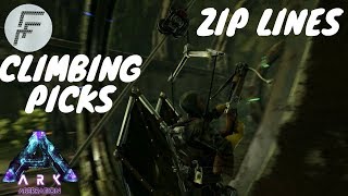 Ark Aberration  Spawn Zip lines and climbing picks [upl. by Woodson]