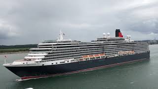 Cunard Queen Victoria from Queen Elizabeth horns [upl. by Sudnor]