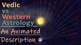 Vedic Vs Western Astrology  An animated Description [upl. by Anitsrik]