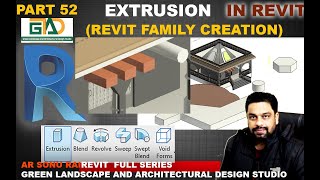 PART 52 EXTRUSION IN REVITFAMILY CREATION extrusion revitarchitecture2022 [upl. by Brost]