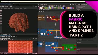 How to create a Patterned Cloth material using Spline and Path in Substance Designer [upl. by Finnie]