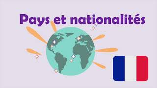 Pays et nationalités  Países y Nacionalidades en Francés  Learn French [upl. by Edorej]