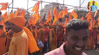 राम मंदिर 🚩 के प्राण प्रतिष्ठा सुभ अवसर पर भय शोभा यात्रा निकाली रामगढ़ मे rammandir [upl. by Relyks]