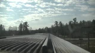 Time Lapse Video of Via Rail Train Crawling Through ONTARIO from SUDBURY to PARRYSOUND [upl. by Etteniotnna]