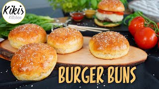 Rezept Hamburgerbrötchen  Brioche Burger Buns  Burger Basics [upl. by Dorena]