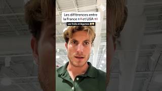 Les différences entre France 🇫🇷 et USA 🇺🇸  Fruits et Légumes 🍒🍑🍌🍊🫘🫛🥜 usa france reels [upl. by Einnoc]