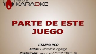 PARTE DE ESTE JUEGO  KARAOKE Gianmarco [upl. by Aicelav213]