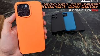 iPhone 15 Pro Max rhinoshield SolidSuit case Review [upl. by Drarig]