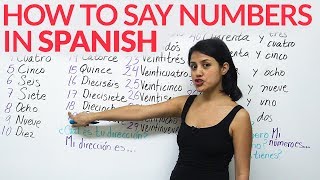 Learn how to say numbers in Spanish [upl. by Juli159]