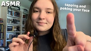 ASMR Tapping and Poking Your Face lofi personal attention [upl. by Harima488]