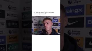 Cole Palmer interview after scoring 4 goals for Chelsea 🥶 [upl. by Audrit939]