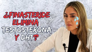 ¿Finasteride elimina la testosterona y la DHT explicado por dermatóloga [upl. by Mahan637]