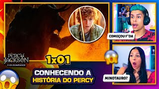 Percy Jackson e os Olimpianos  1T  EP 01 🇧🇷  Casal Jounin React 🔥 [upl. by Hafeetal527]