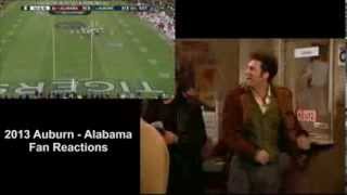 2013 Auburn defeats Alabama Fan Reactions  Seinfeld  Kramer [upl. by Celine]