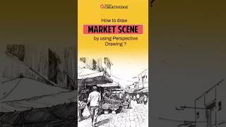 Quick amp Easy Guide How to Draw a Market Scene 🎨🛍️ shorts [upl. by Joan666]