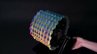 exCHOCHIN shape and texture changing cylindrical interface with deformable origami tessellation [upl. by Garek]