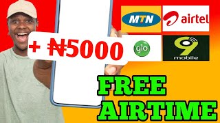 Get free unlimited airtime for all networks in Nigeria  Free airtime MTN Airtel GLO 9mobile [upl. by Llenna]