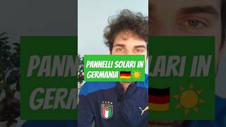 Pannelli solari in Germania 🇩🇪☀️ pannellisolariitalianiingermania perteerasmusitalianipodcast [upl. by Eniaral]