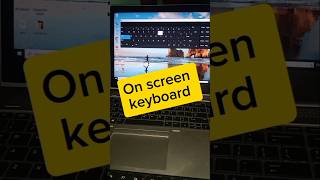 On screen keyboard windows 10  shorts keyboardshortcut computer [upl. by Daub]