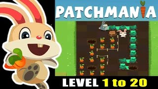 Patchmania  A Puzzle About Bunny Revenge Level 1 to 20 ios gameplay  So Cute amp Addictive Puzzle [upl. by Rosetta]