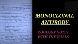 MONOCLONAL ANTIBODY IN HINDI MCAsnotes bsc2ndyearzoology zoologynotes immunologynotes zoology [upl. by Lander107]