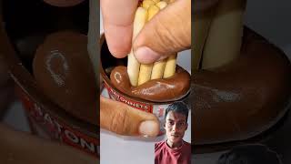 Garpa kaise chocolate mixed kartha chocolate satisfying nutella yummy [upl. by Bamford]