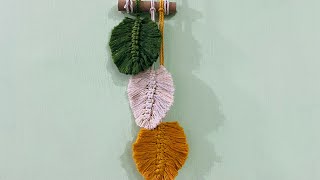 Macrame leaf  macrame leaf wall hanging  home decor wall hanging [upl. by Ress548]