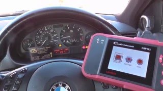 Launch CRP123 Diagnose amp Reset E46 BMW ABS Warning Symbols [upl. by Orvil]