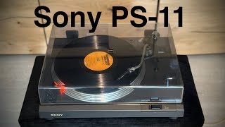 Sony PS11 Direct Drive Turntable Demo [upl. by Stanwood]