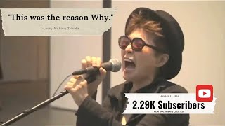 Yoko Ono Singing at an Art Museum in New York City REMASTERED into 4K and audio into WAV 20102024 [upl. by Lisle]