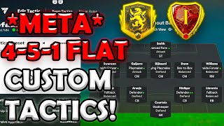 META 451 FLAT CUSTOM TACTICS IN FC 25 [upl. by Aderf150]