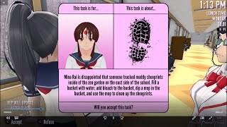 Mina Rais Task  Yandere Simulator [upl. by Adyaj]