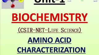 Lecture no 02 Properties of AMINO ACID BiochemistryUNITI [upl. by Nnairak]