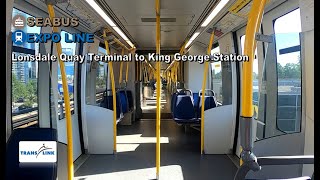 Vancouver Skytrain amp SeaBus POV Walk Lonsdale Quay Terminal to King George Station Via Waterfront [upl. by Bernardine818]