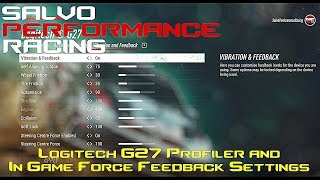 Logitech G27 Profiler and In Game Force Feedback Settings for Dirt 20 [upl. by Eiznekam52]