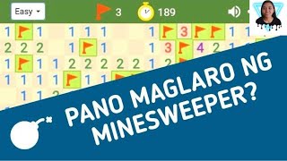 Pano maglaro ng Minesweeper  How to play minesweeper  Tagalog  Las Tv [upl. by Martine]