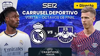 🏆⚽️ REAL MADRID vs RB LEIPZIG  Octavos Champions League EN DIRECTO [upl. by Marpet660]